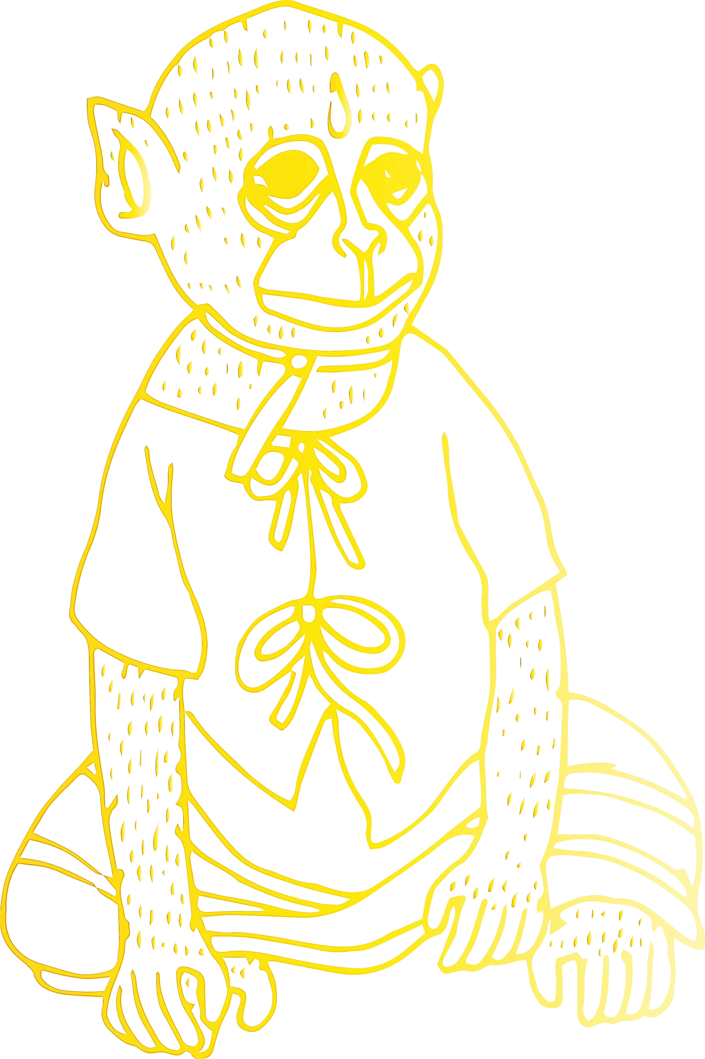 Yellow Monkey Drawing