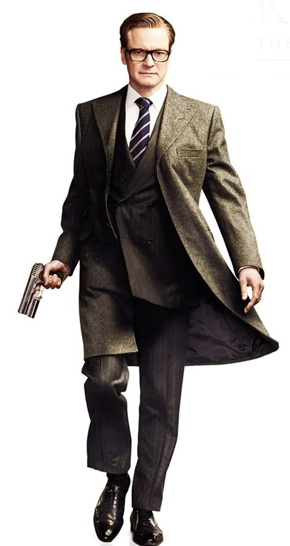 Man in Suit Holding a Gun