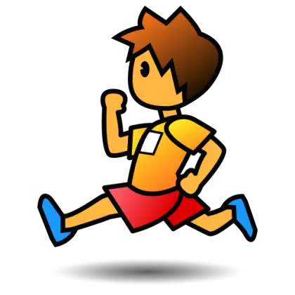 Running Boy in Sportswear