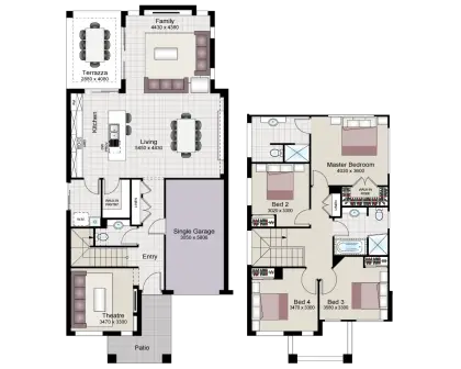 Modern House Floor Plan Layout