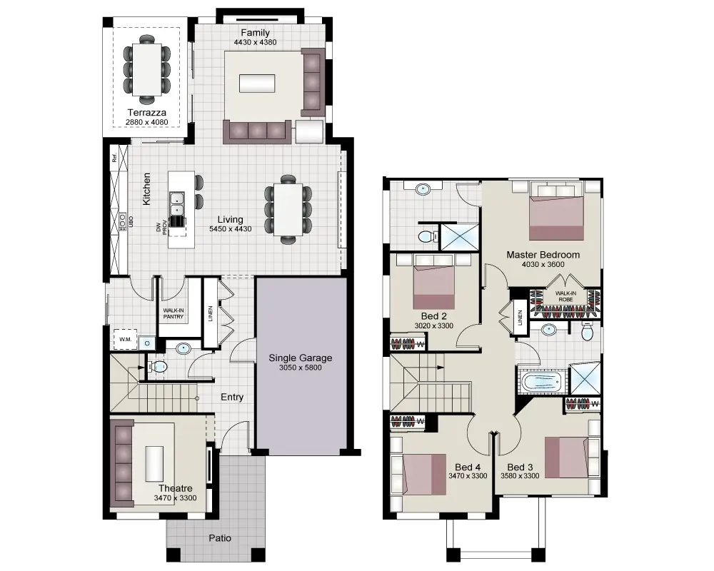 Modern House Floor Plan Layout