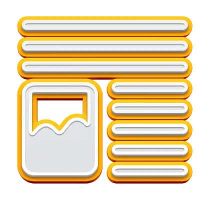 Yellow and White Graphic Blocks Layout