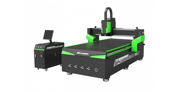 Industrial Green-Accented CNC Machine