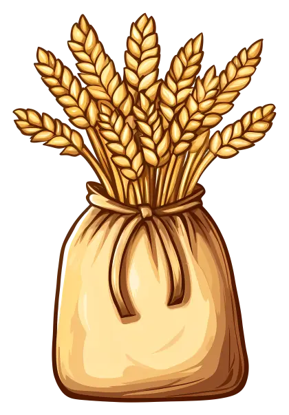 Bag of Wheat Illustration