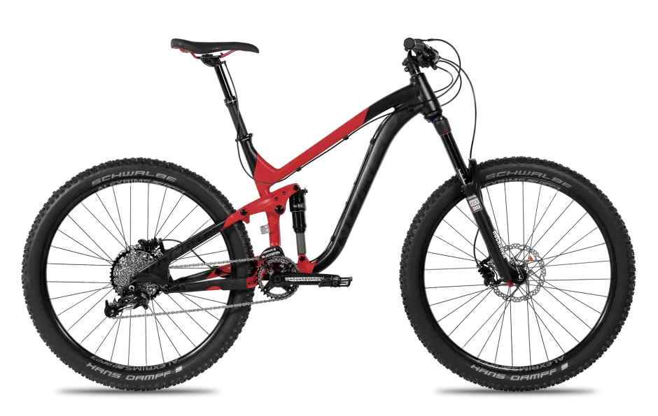 Red and Black Mountain Bike for Adventure