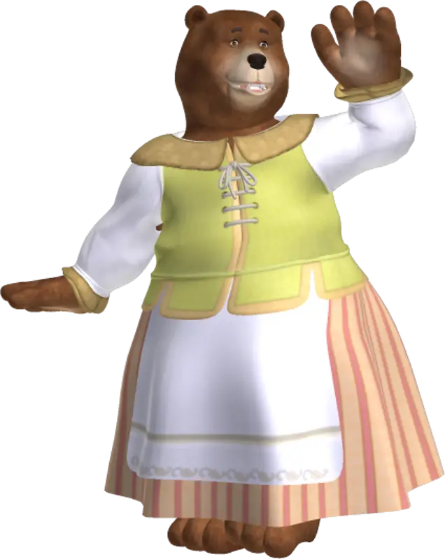 Cartoon Bear in Costume
