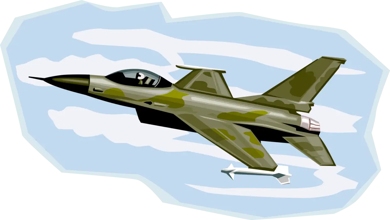 Green Camouflage Jet