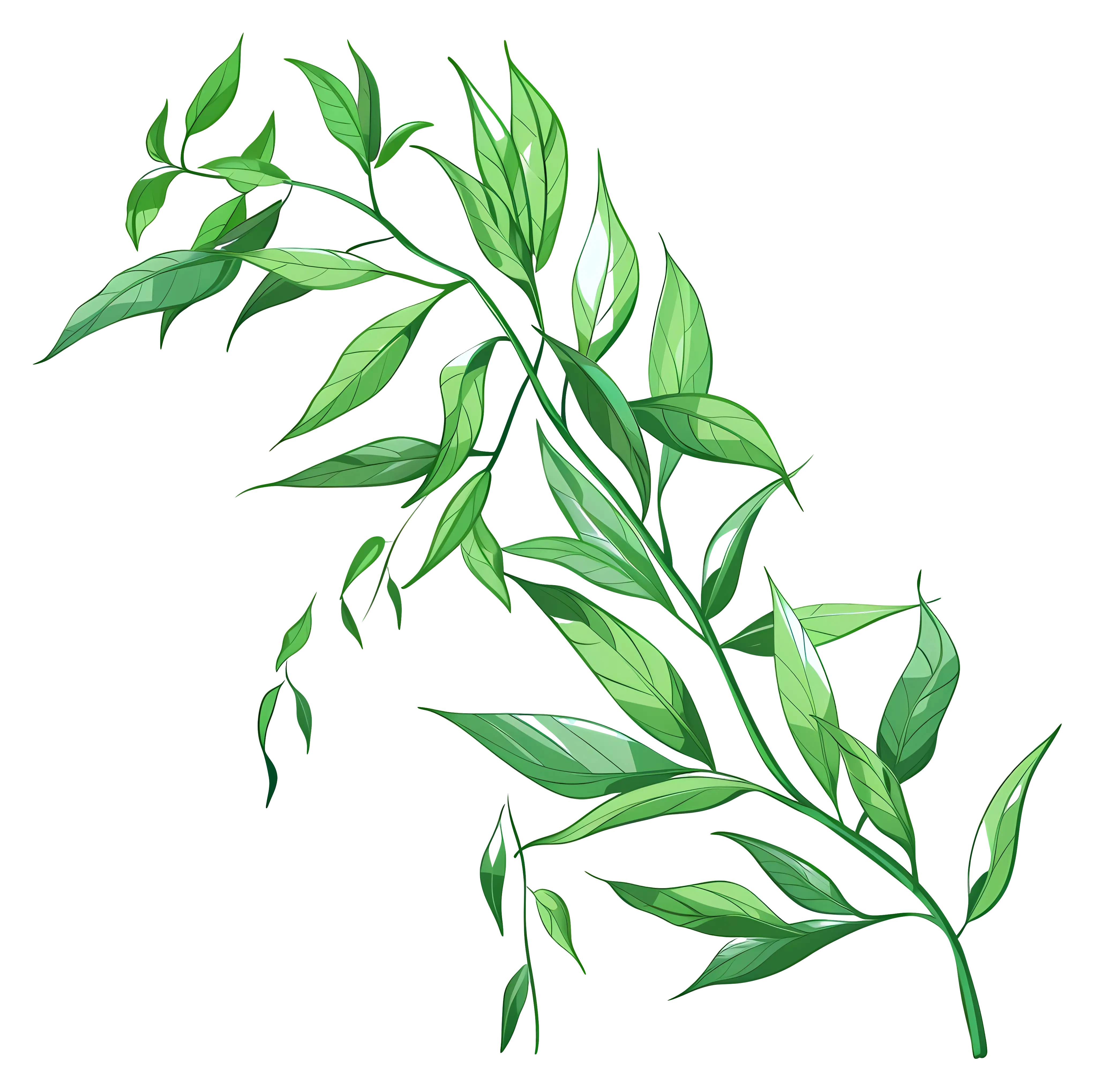 Green Leafy Branch