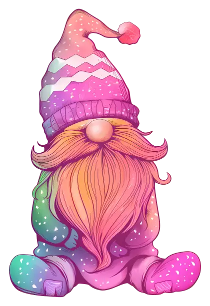 Colorful Gnome Illustration