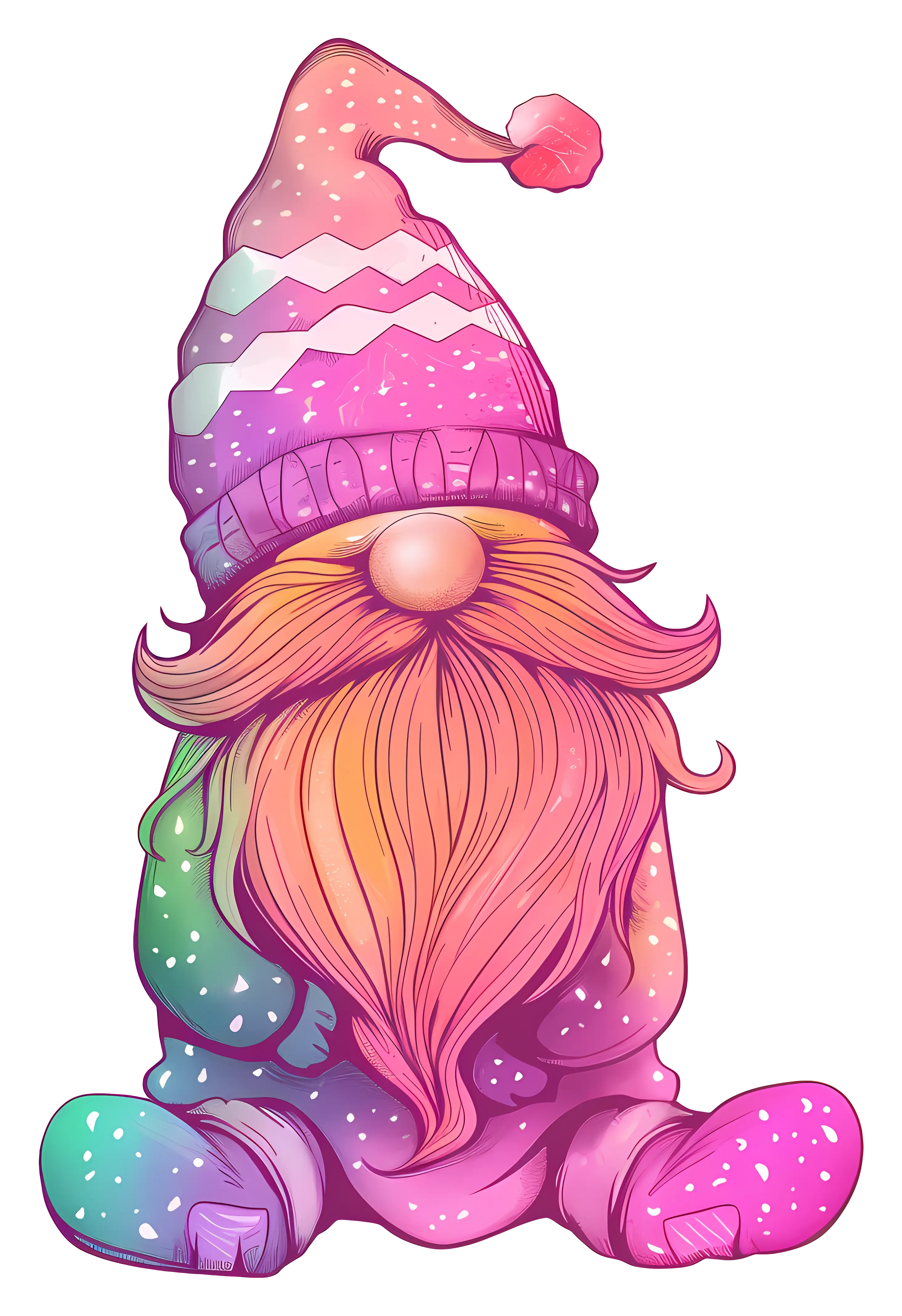 Colorful Gnome Illustration