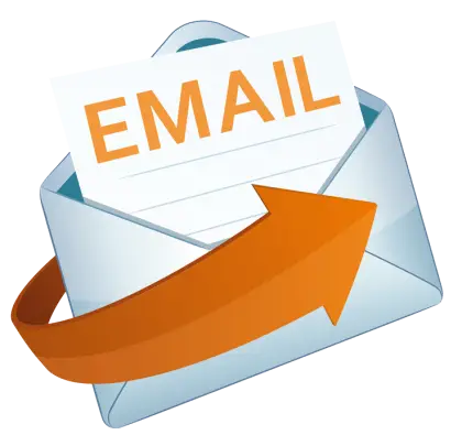 Email Icon with Envelope and Arrow Design