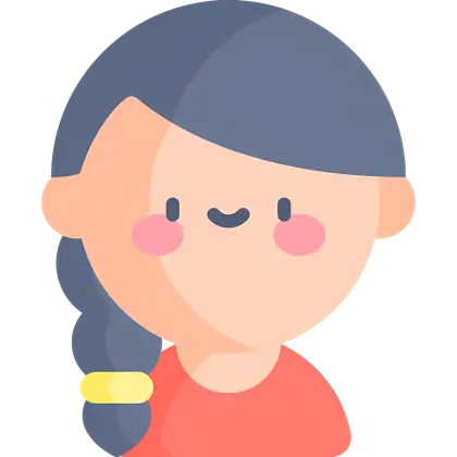 Girl with Braid and Smile
