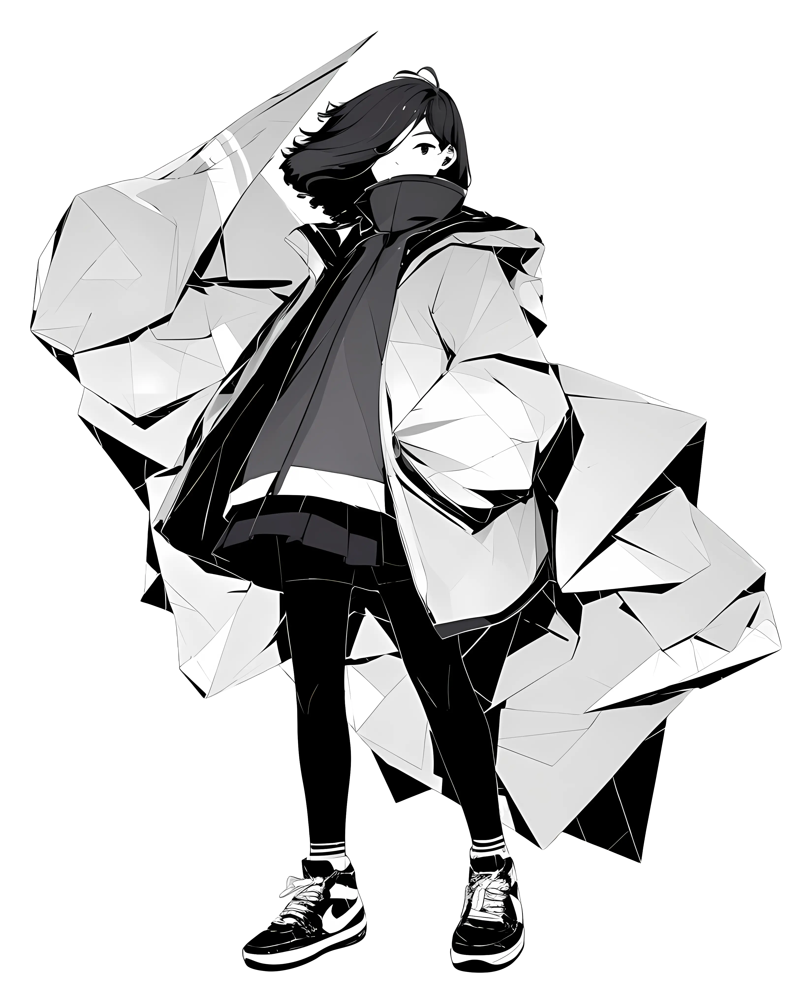 Monochrome Stylish Girl