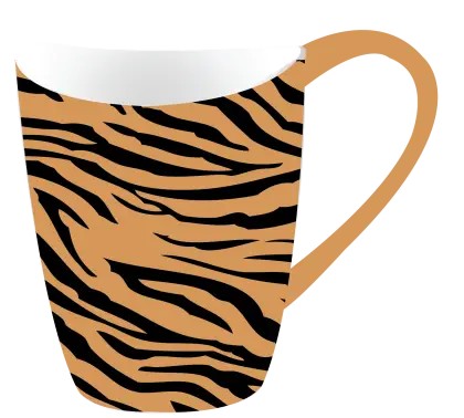 Stylish Tiger-Print Mug for Beverages