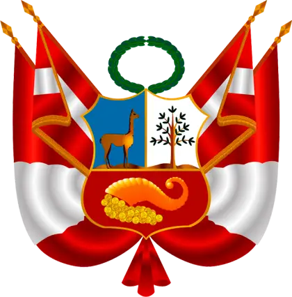 Peru National Flag Emblem