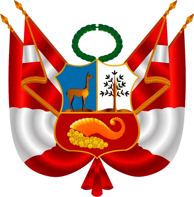 Peru National Flag Emblem