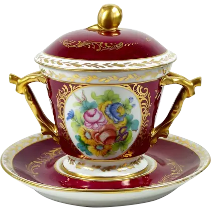 Decorative Tea Cup with Saucer Set