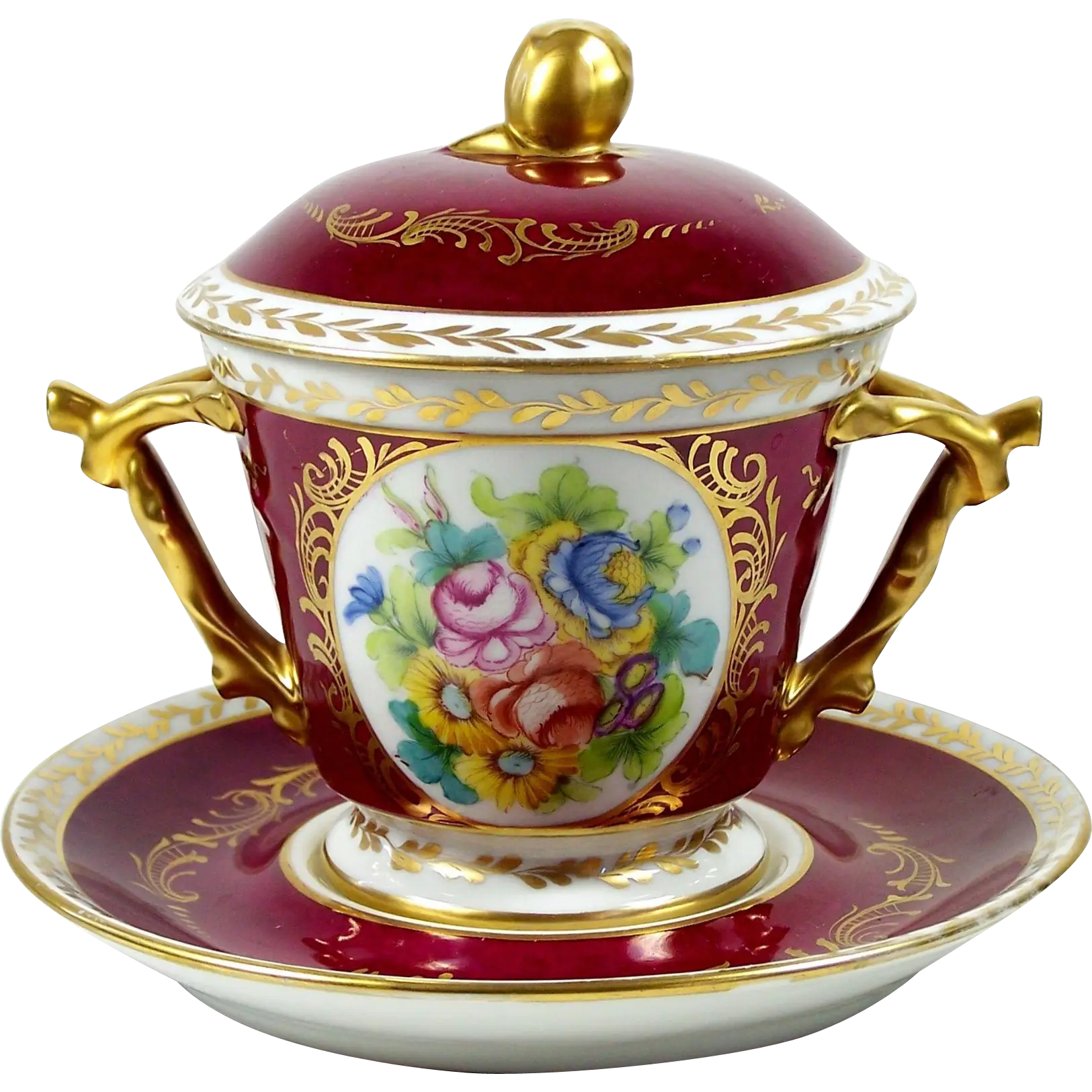 Decorative Tea Cup with Saucer Set