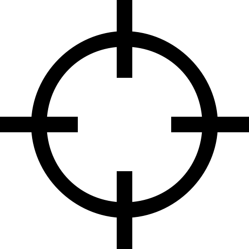 Simple Black Target Icon