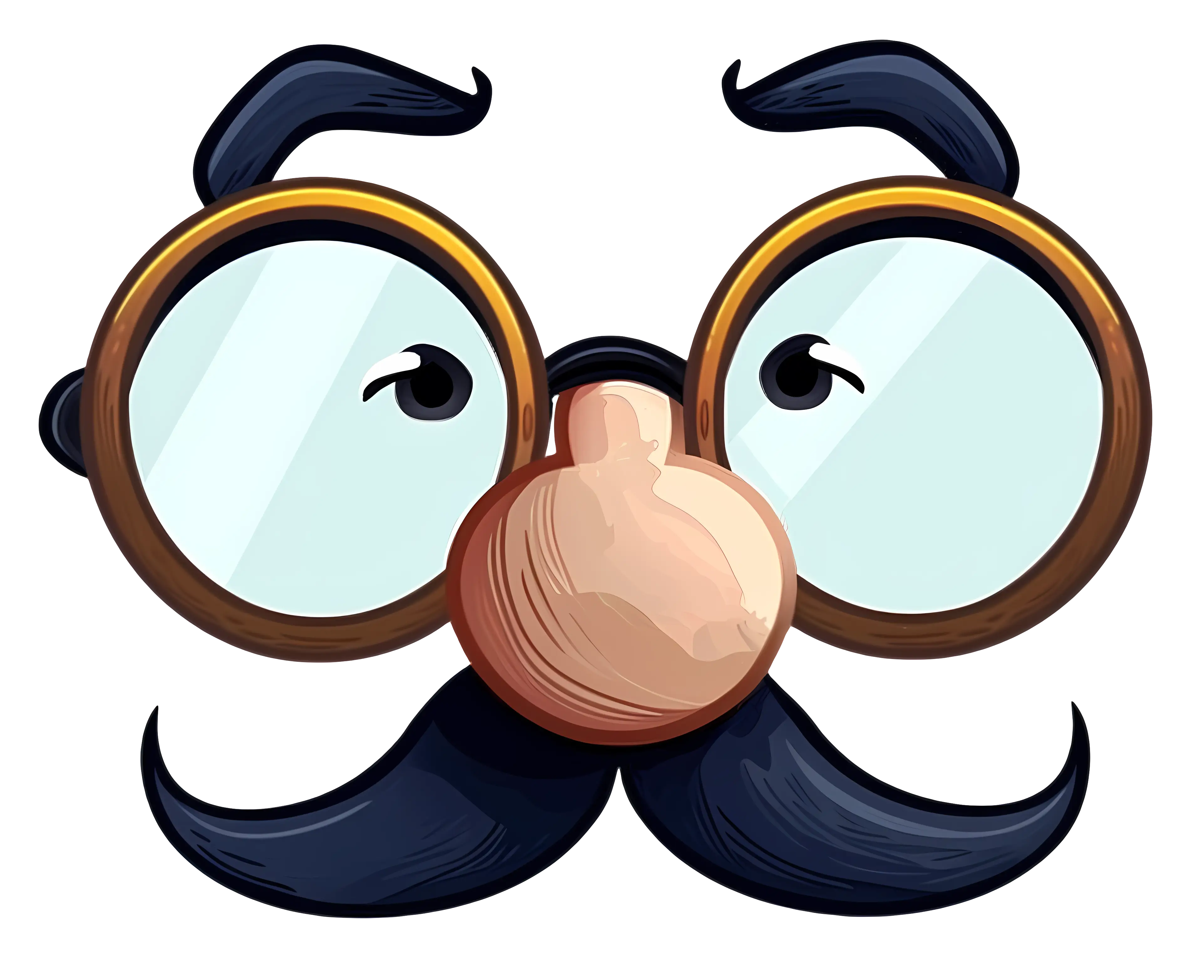 Funny Disguise Glasses with Mustache and Nose