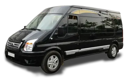 Sleek Black Transportation Van