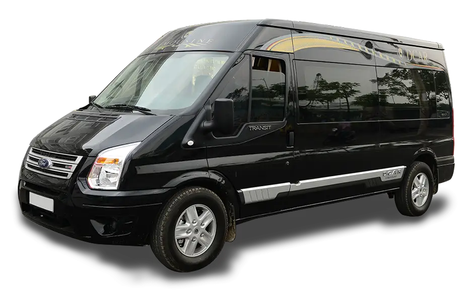 Sleek Black Transportation Van