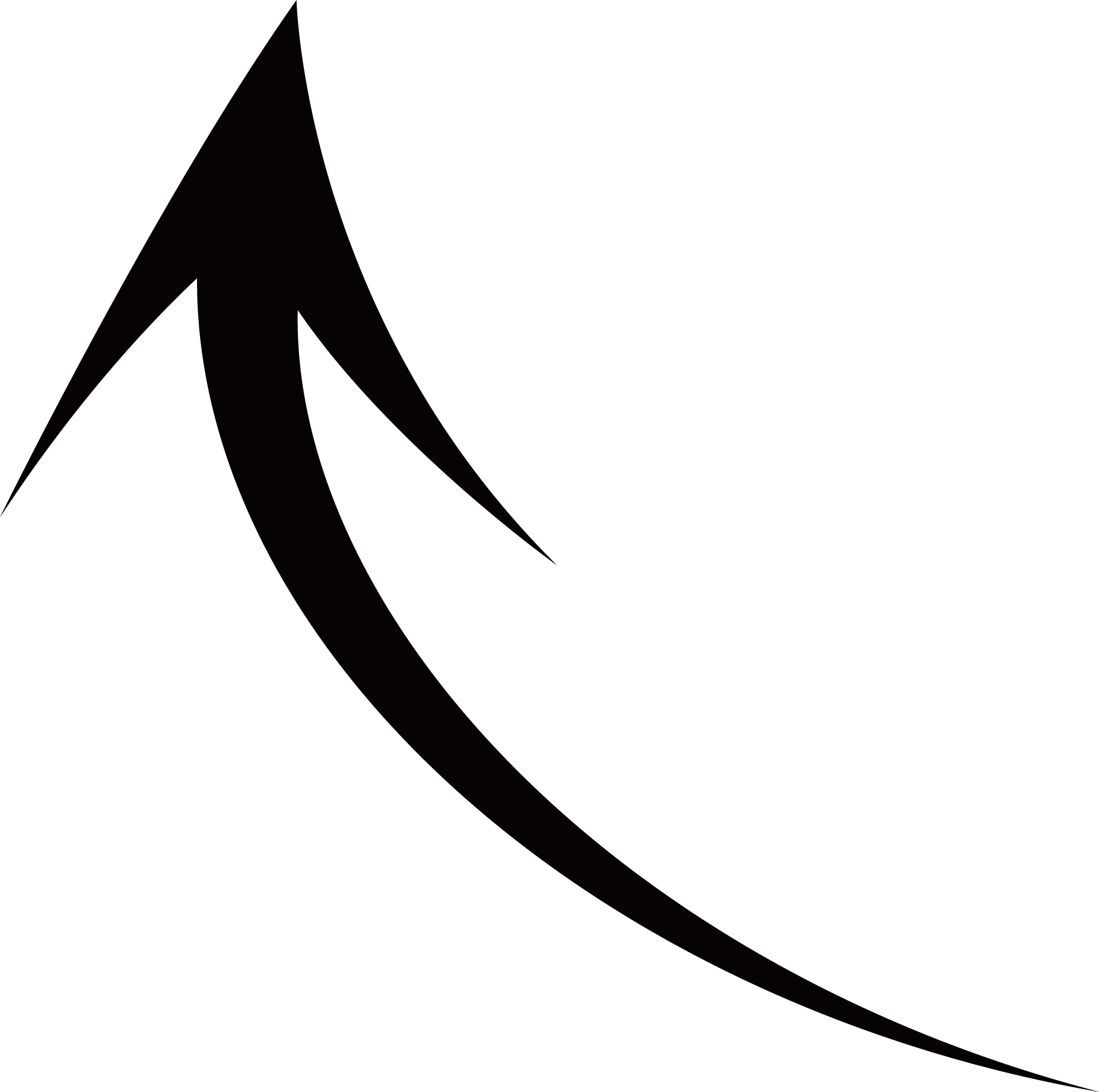 Black Directional Arrow