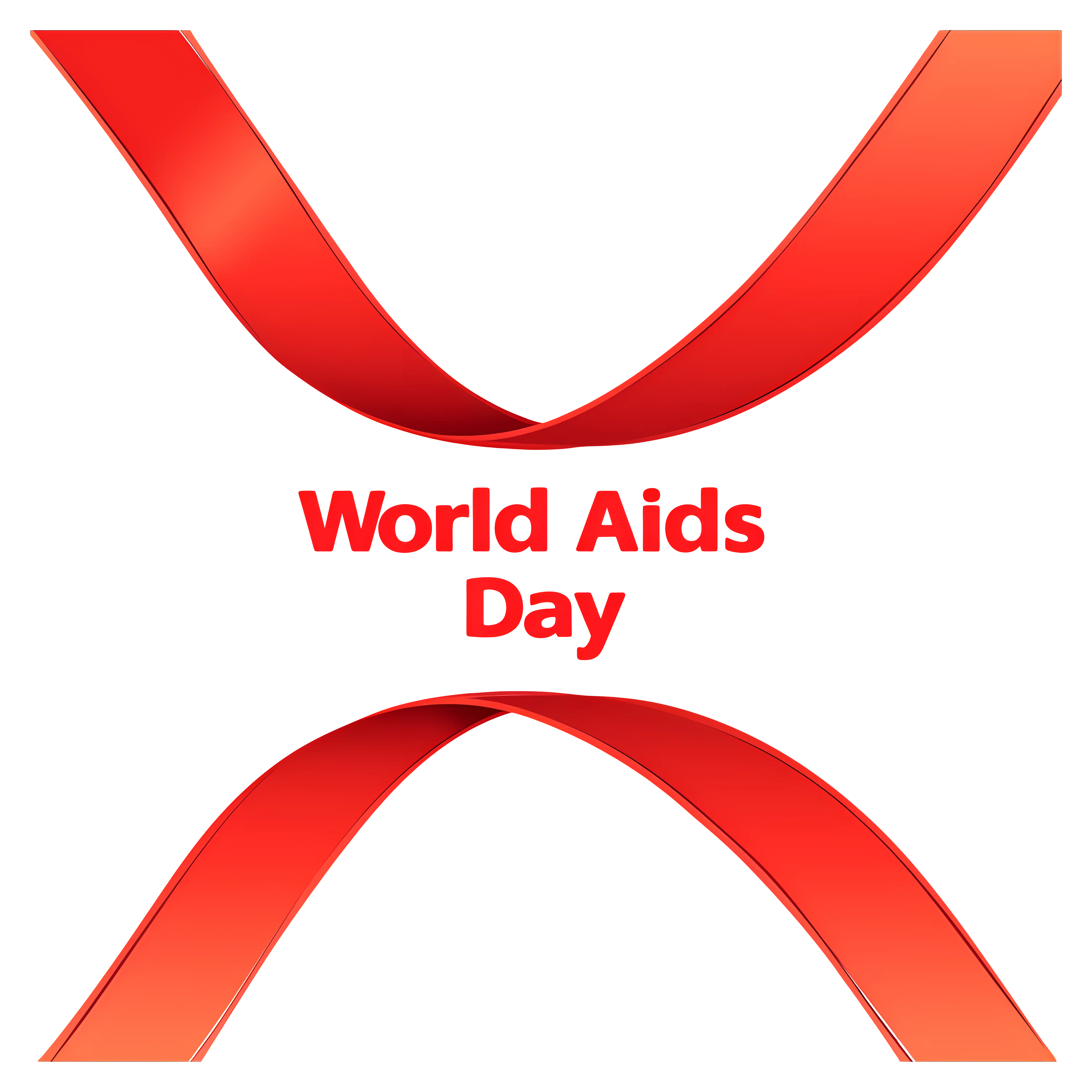 Red Ribbon Symbol for World Aids Day Awareness