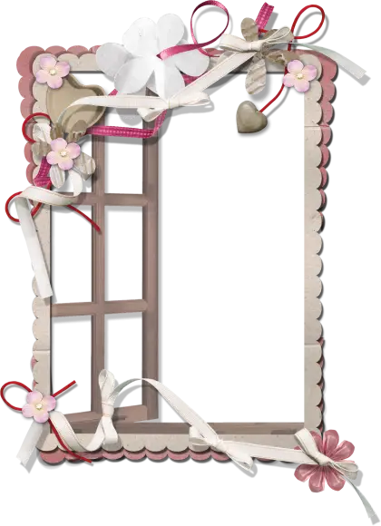 Ornate Decorative Photo Frame with Floral Accents