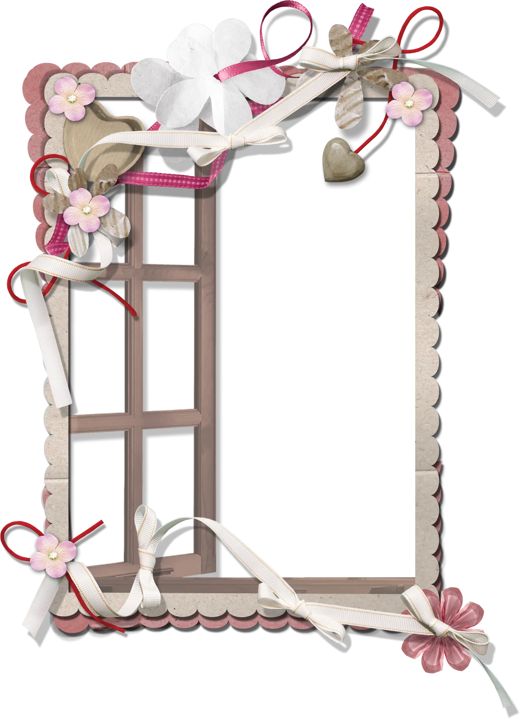 Ornate Decorative Photo Frame with Floral Accents