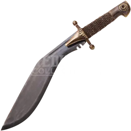 Traditional Kukri Knife with Wooden Handle