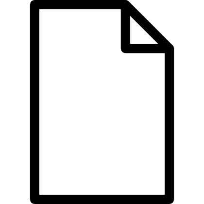 Blank Paper Icon for Design