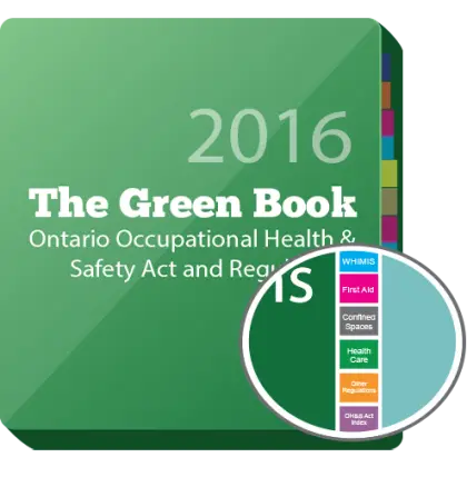 The Green Book Cover for Ontario Occupational Safety