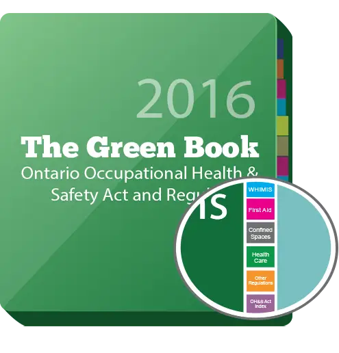 The Green Book Cover for Ontario Occupational Safety