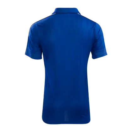 Blue Polo Shirt Back View