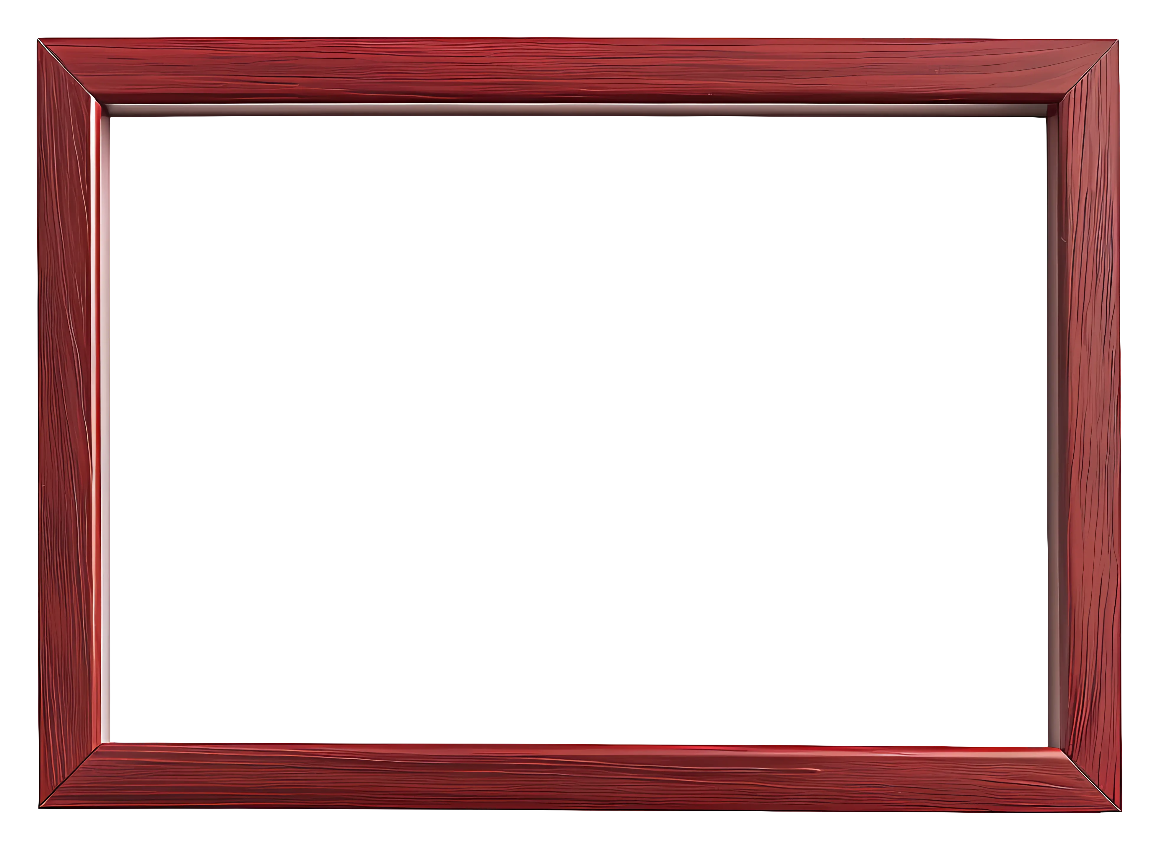 Wooden Rectangular Frame Illustration