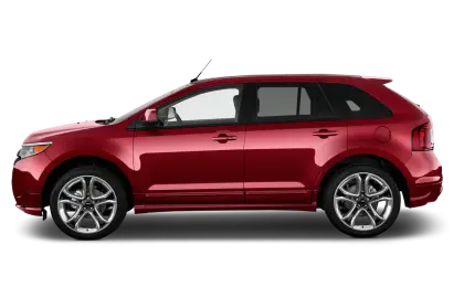 Red SUV Vehicle Side View
