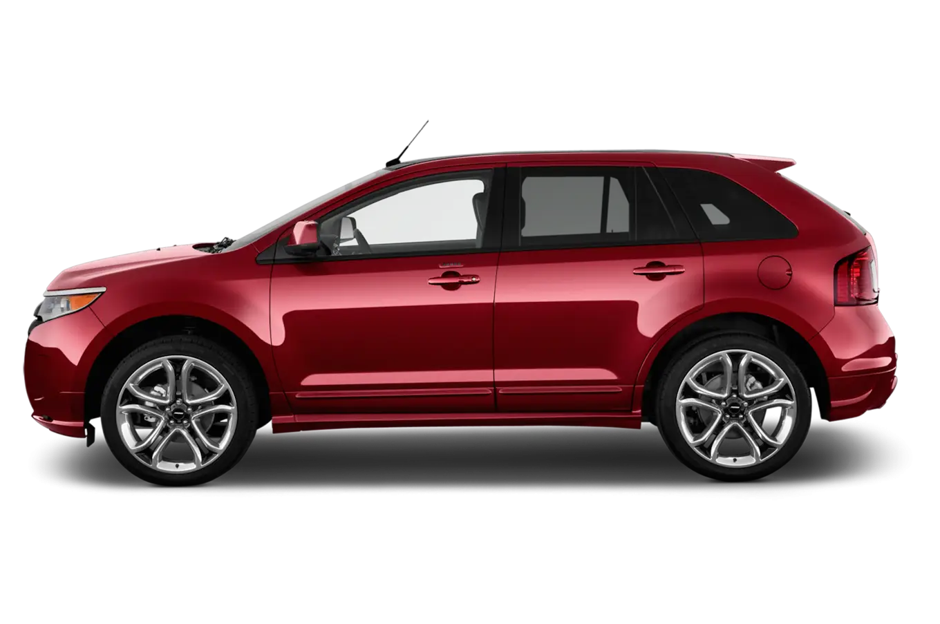 Red SUV Vehicle Side View