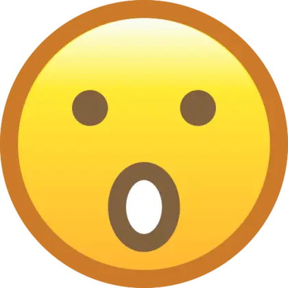 Surprised Face Emoji Icon