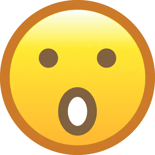 Surprised Face Emoji Icon