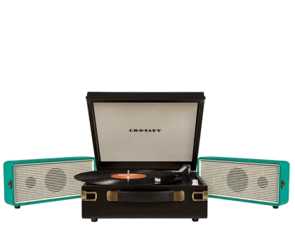 Vintage Crosley Record Player with Speakers