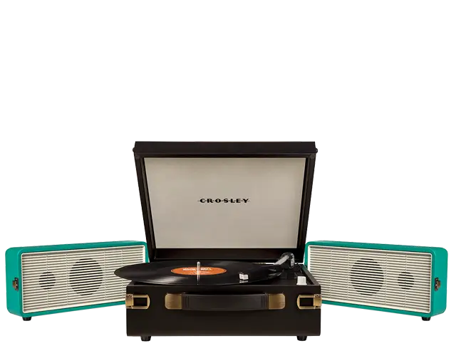 Vintage Crosley Record Player with Speakers