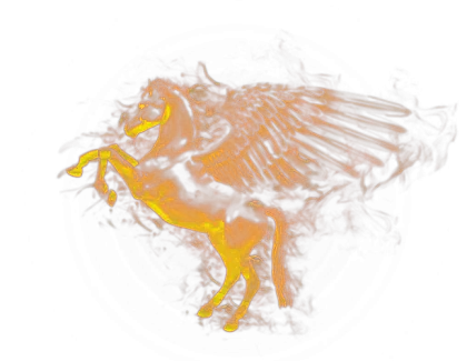 Golden Pegasus Illustration