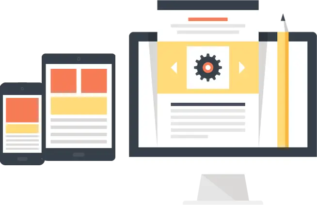 Digital Devices Layout for Technology Presentation