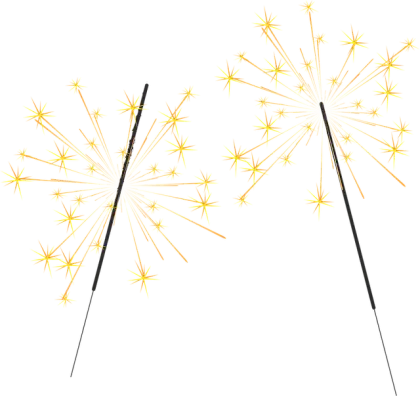 Golden Sparklers for Festive Celebrations