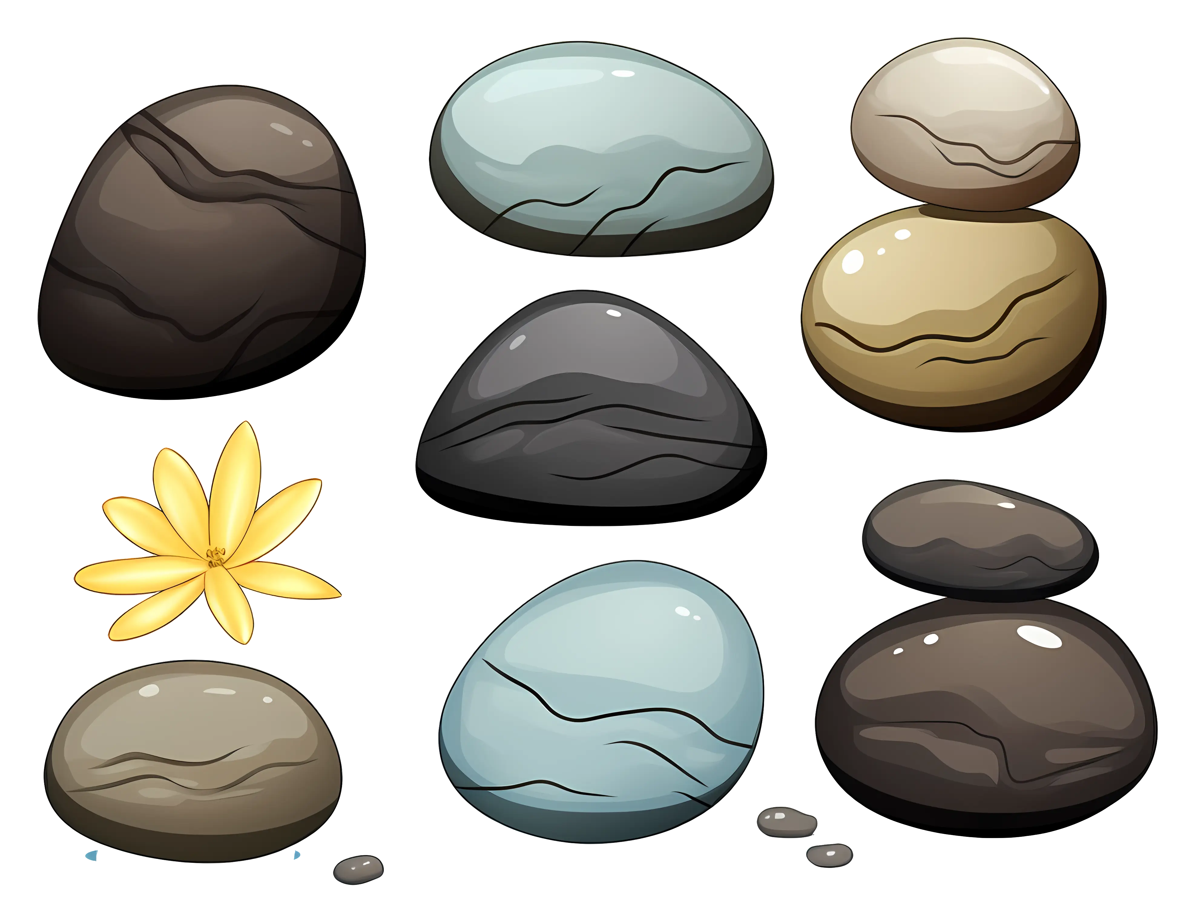 Stacked Stones and Spa Elements
