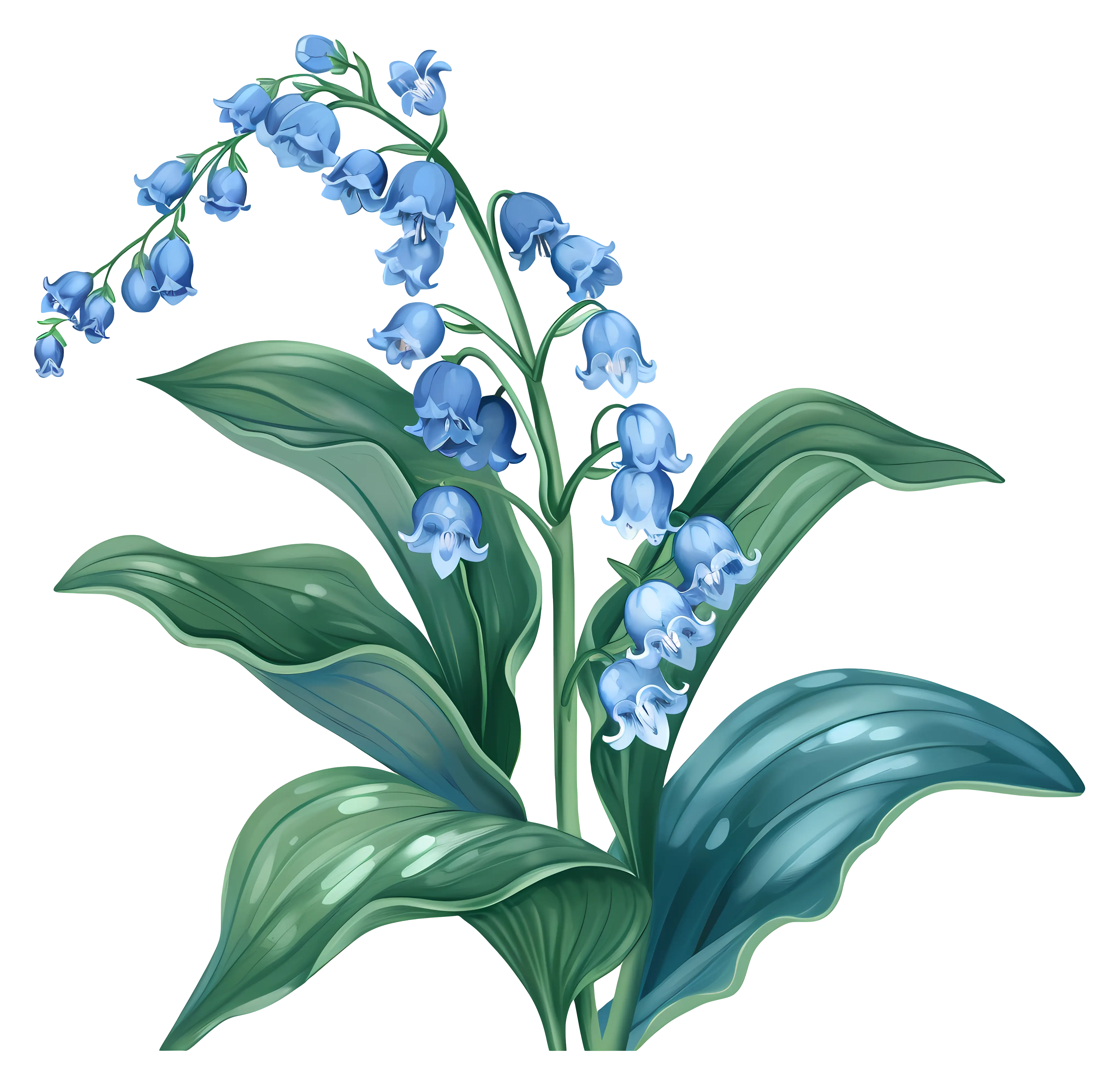 Blue Lily of the Valley Floral Design