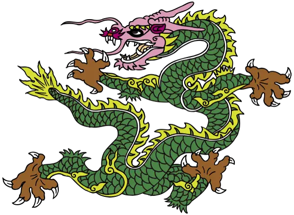 Illustrated Green Dragon Artwork