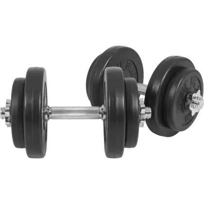 Adjustable Black Dumbbells for Fitness