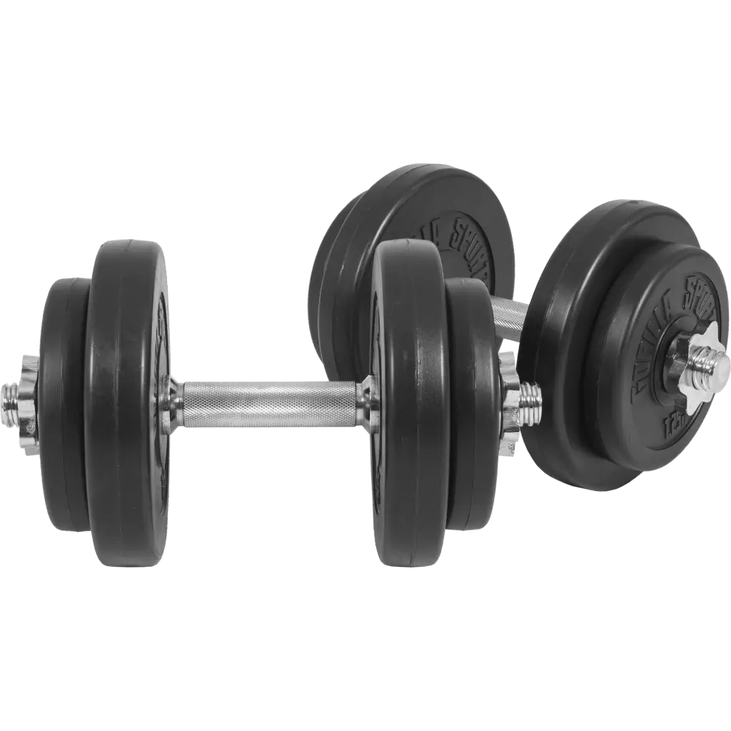 Adjustable Black Dumbbells for Fitness